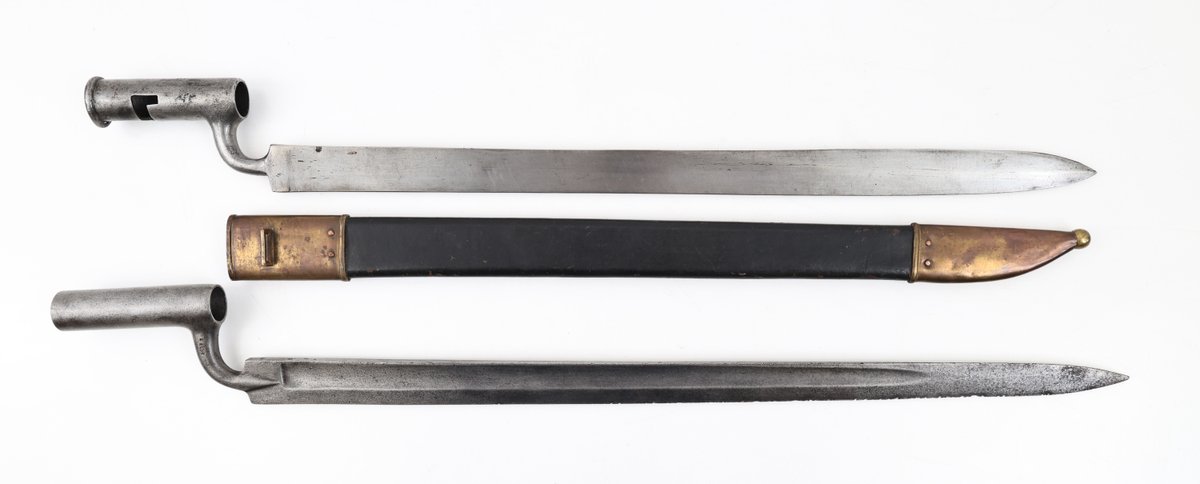 Lot Of 2 Early Socket Sword Bayonets