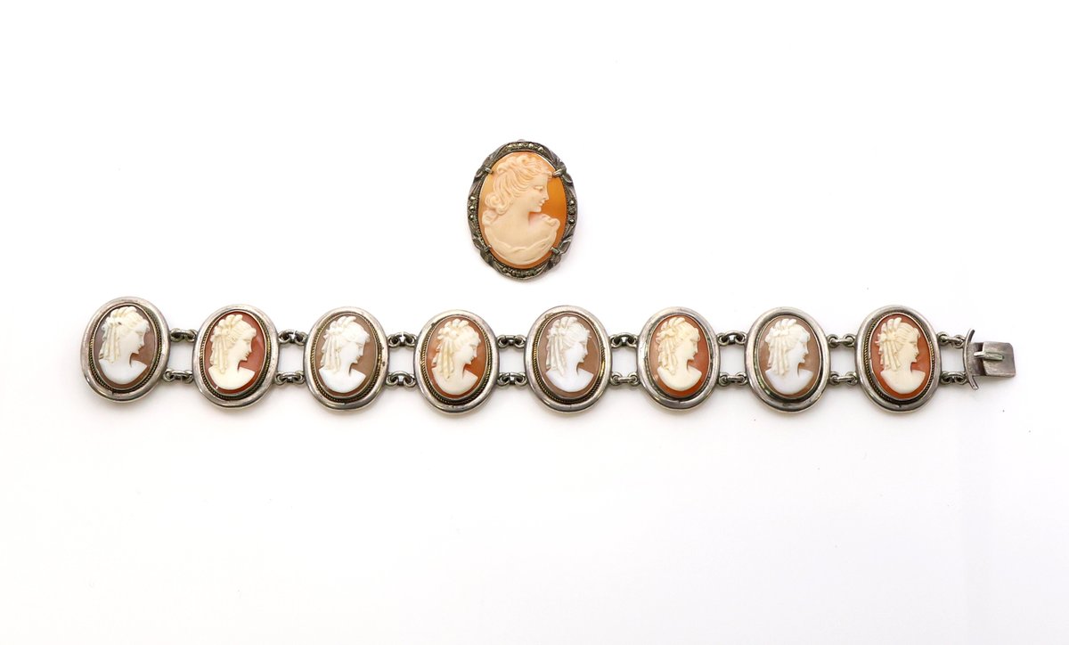 Sterling Silver Cameo Jewelry