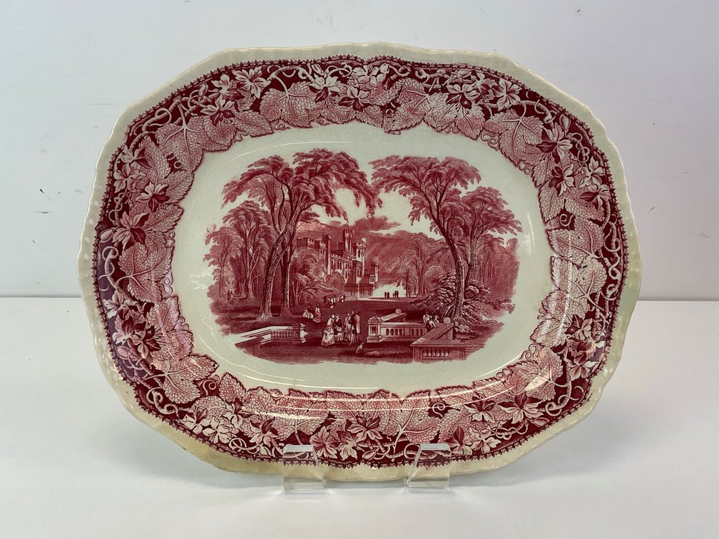 Mason's Vista Red Transferware Turkey Platter
