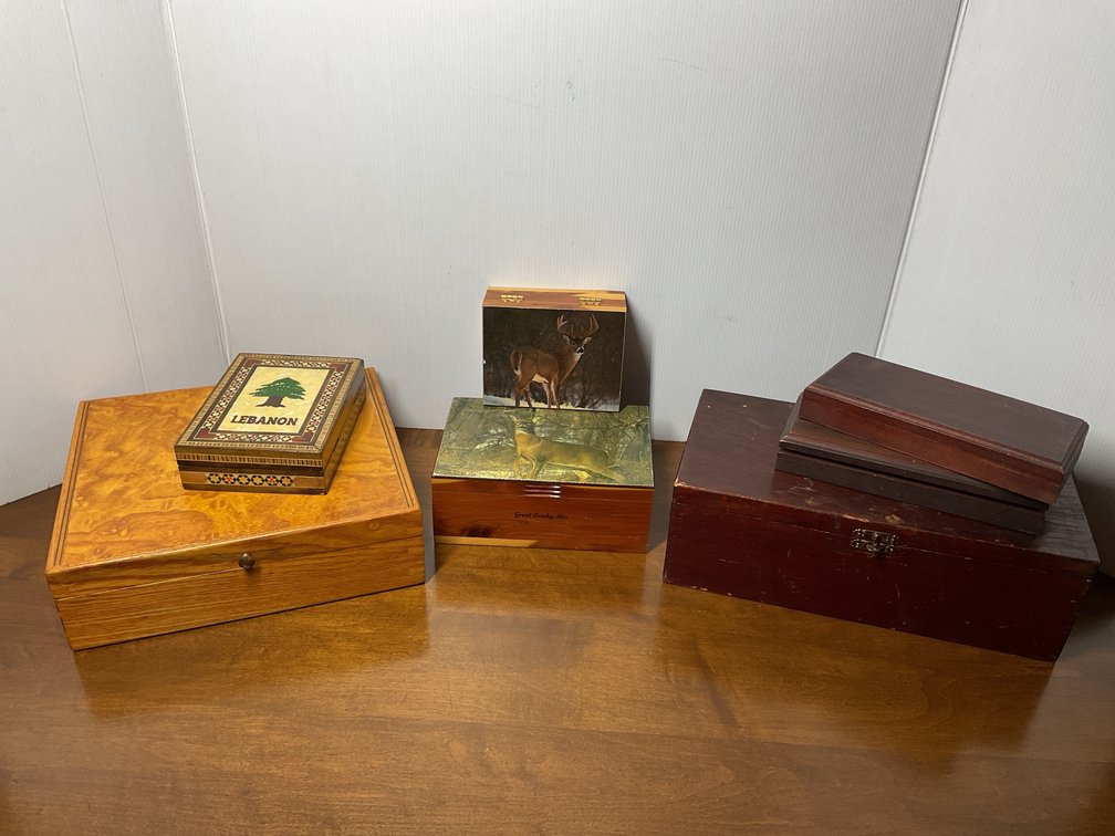 Wooden Trinket and Keepsake Boxes