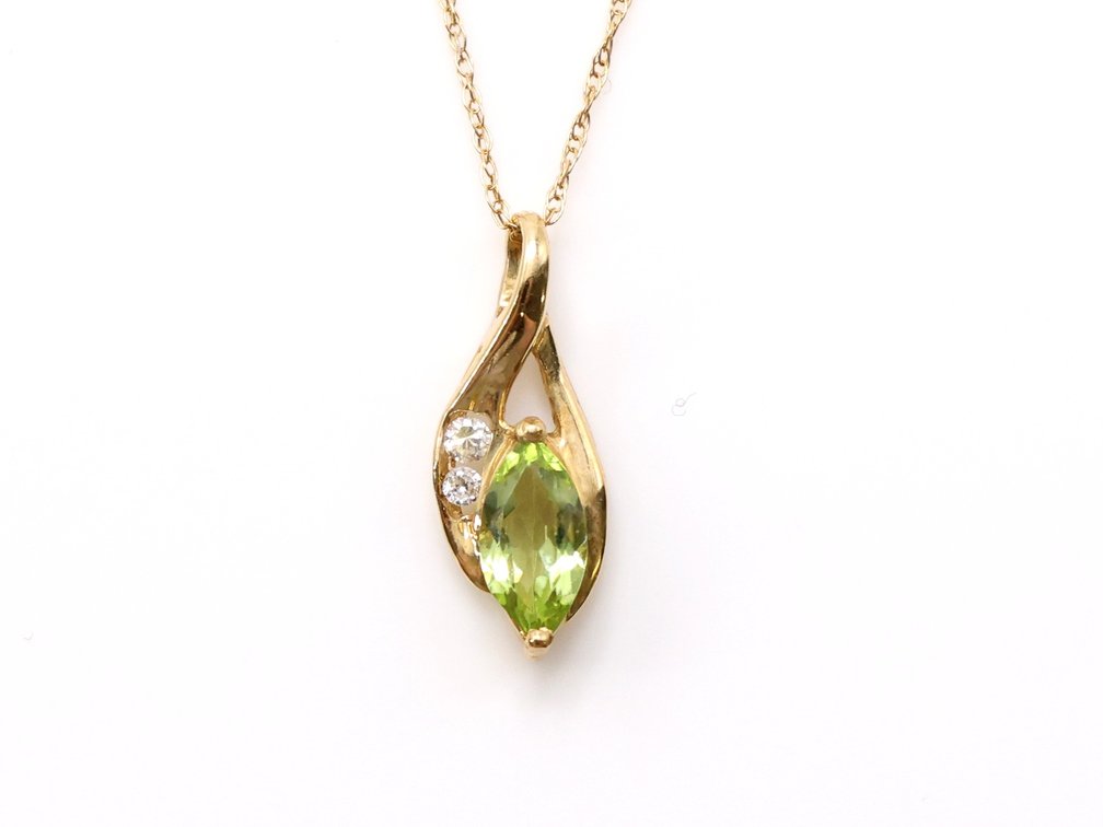 10k YG Peridot Set