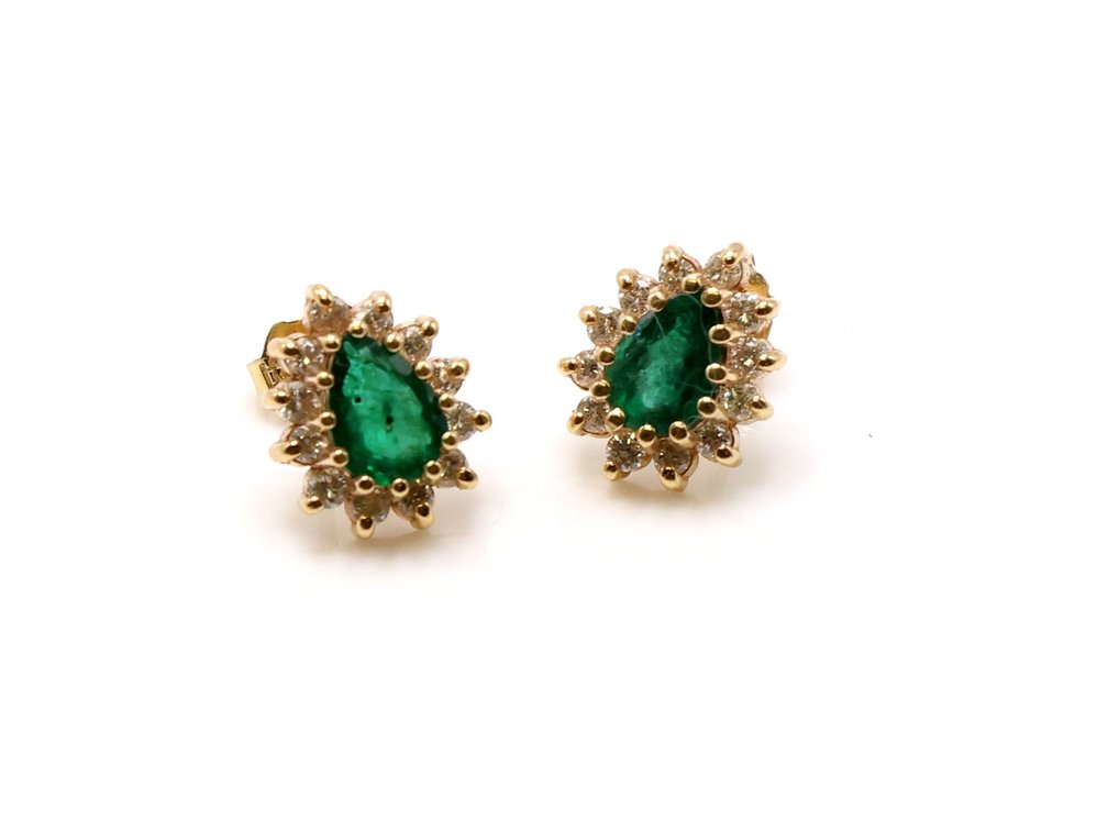 14k YG Earrings