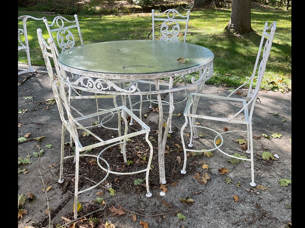 Outdoor Metal Patio Table and Chairs