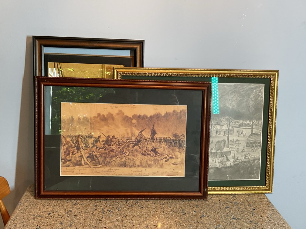 Framed Art Prints and Artist Photograph