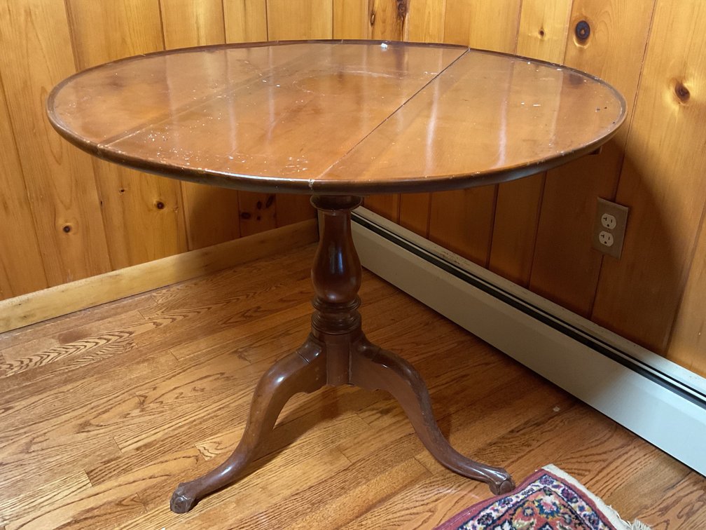 Queen Anne Style Tilt-Top Birdcage Table