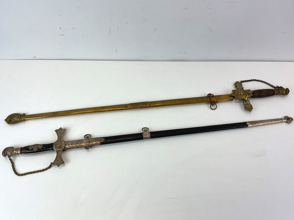 Fraternal Ceremonial Swords with Scabbards