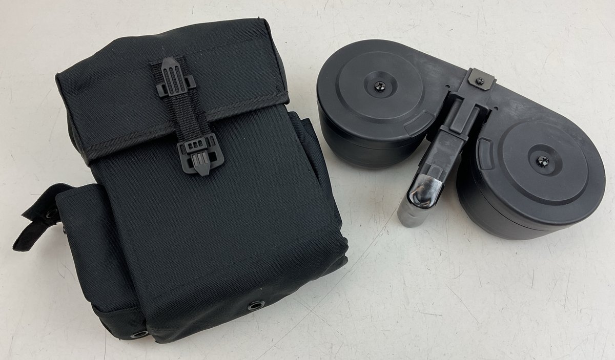 M16 / M4 5.56mm 100-Round Dual Drum Magazine with Pouch and Loader