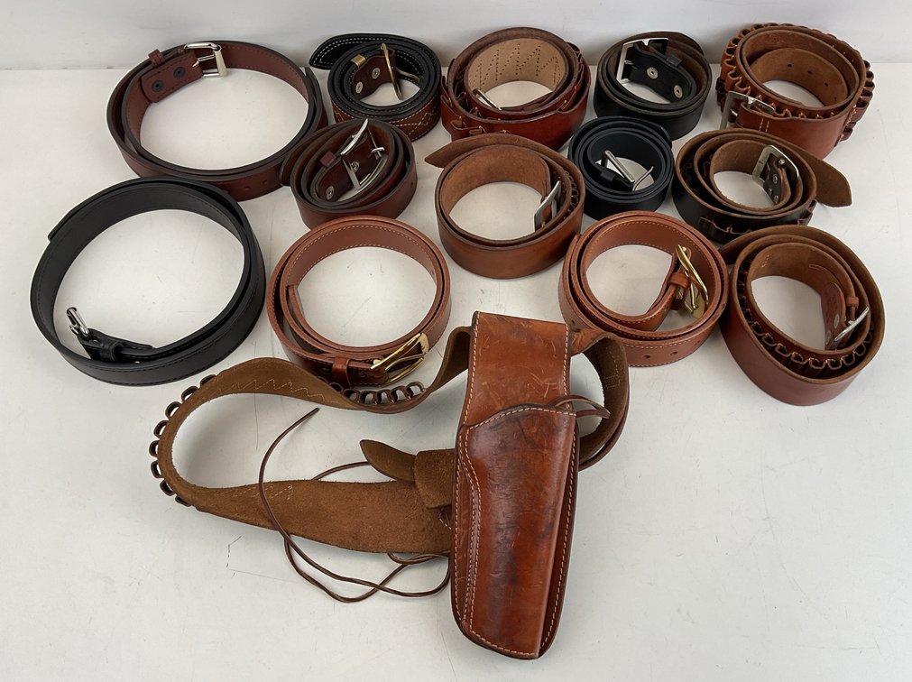 Leather Gun Belts, Cartridge Belts, and Holster Rig