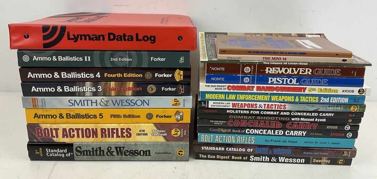 Firearms Reference Books and Lyman Data Log Binder