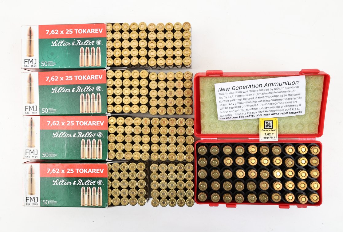 7.62x25 Tokarev Ammo Assorted