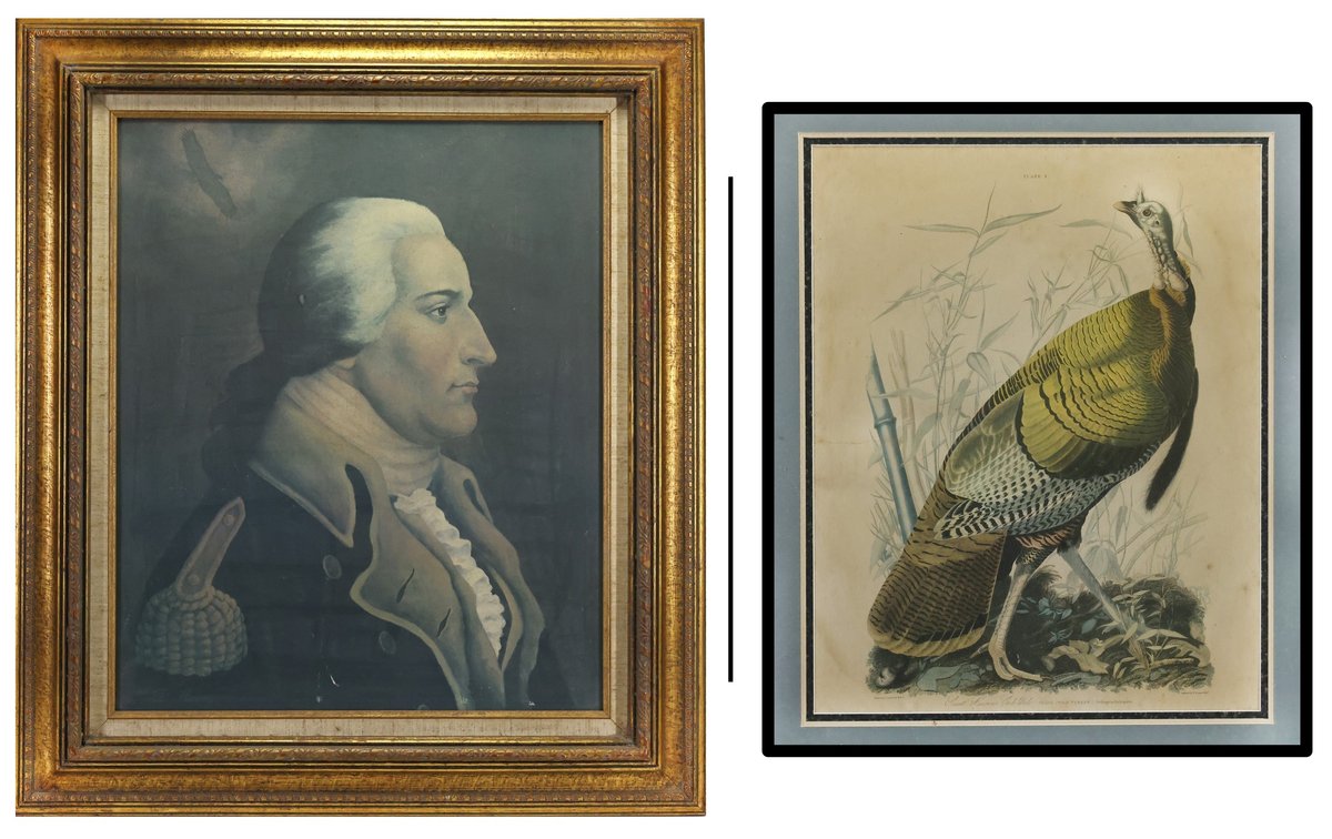 George Washington & Turkey Audubon Prints