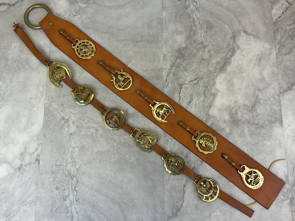 Horse Brasses and Leather Straps