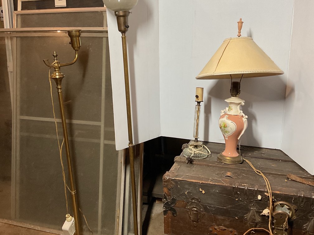 Brass Floor Lamps and Table Lamps