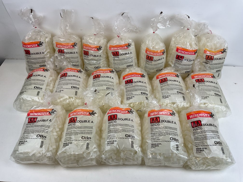 Winchester AA 20 Gauge Shotgun Wads (18 Bags)