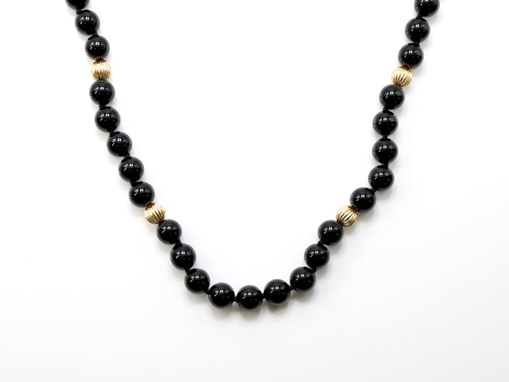 14k YG Onyx Necklace