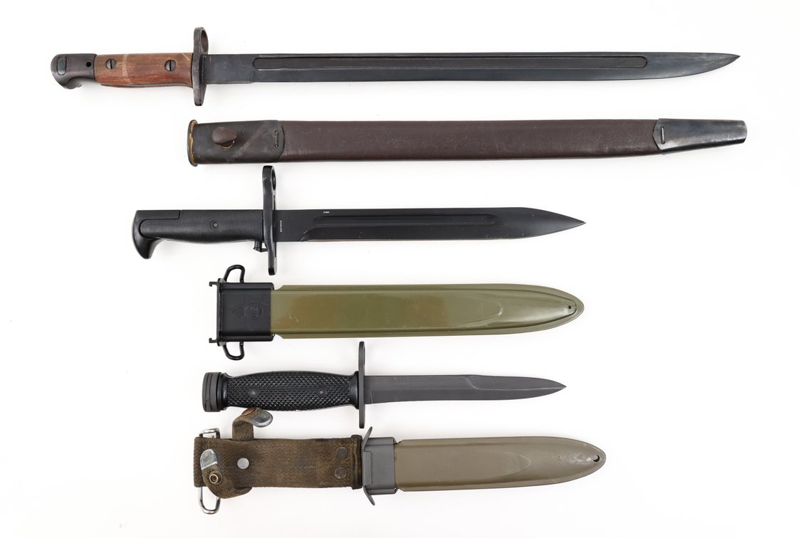 Military Bayonets with Scabbards