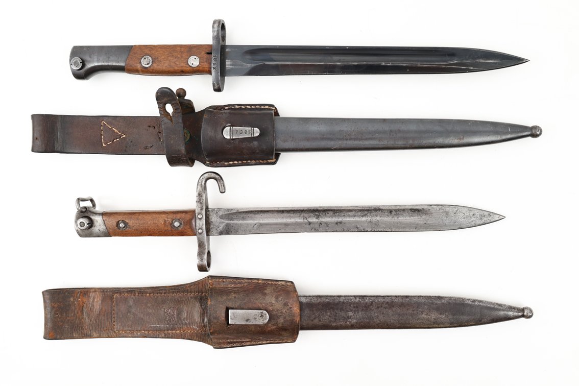 Military Bayonets with Scabbards and Frogs (2)