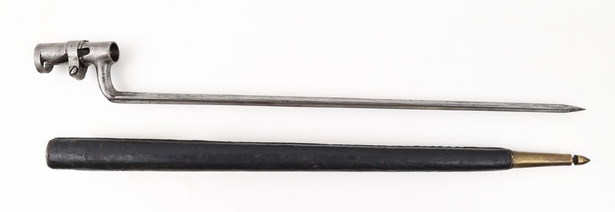 Socket Bayonet with Leather Scabbard