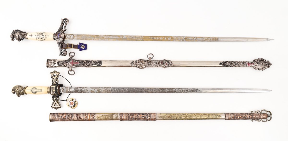 Masonic Fraternal Ceremonial Swords with Scabbards