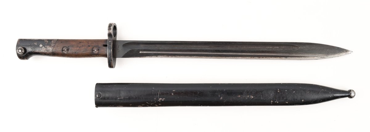 Military Bayonet with Metal Scabbard