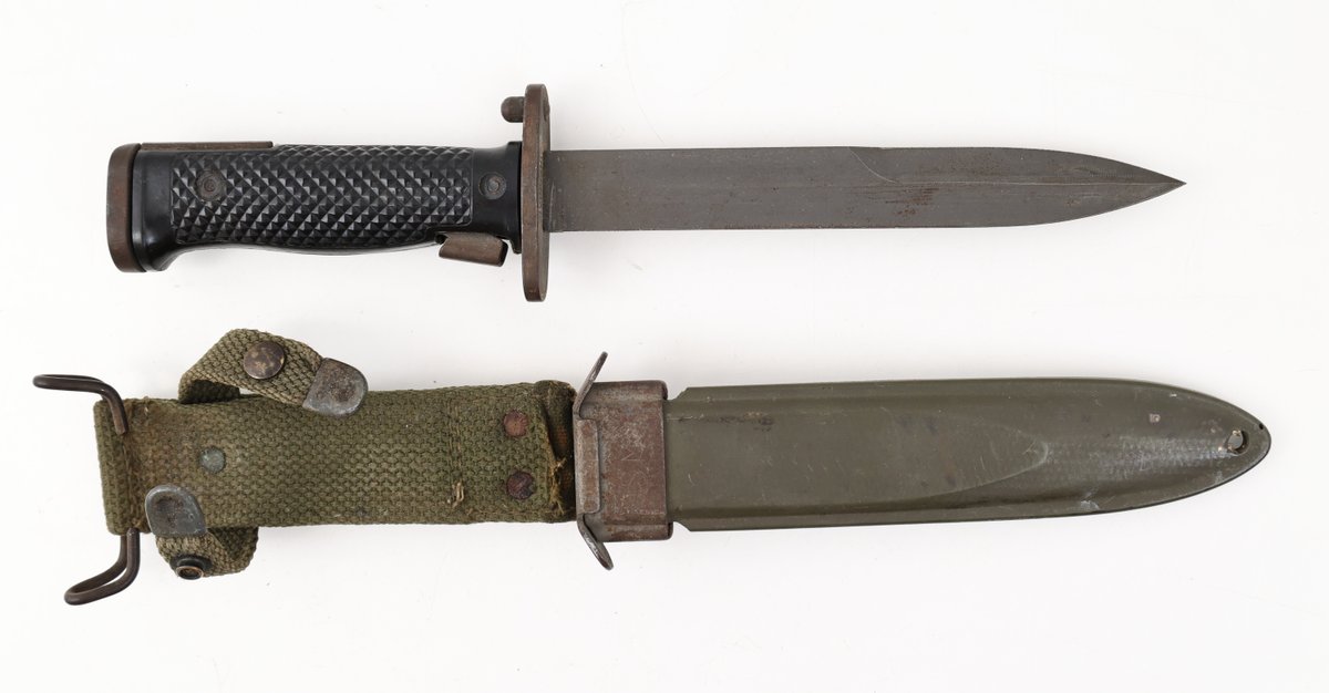 Military Bayonet with U.S. M8 B.M. CO. Scabbard