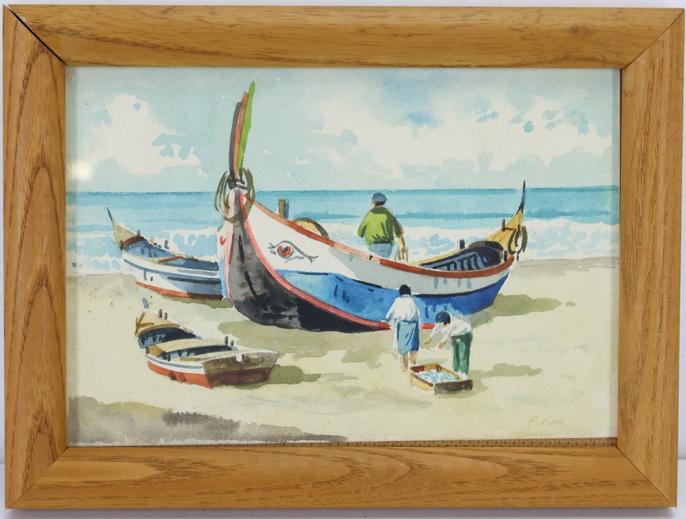 Watercolor, signed