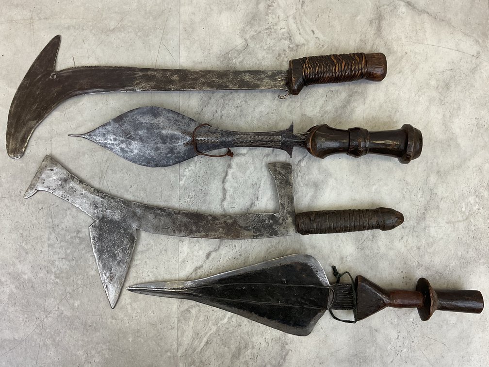 African Forged Iron Bladed Weapons and Daggers