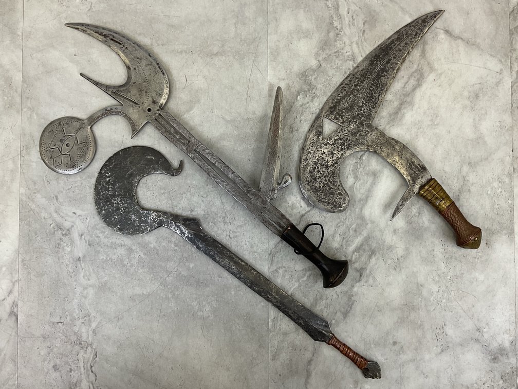 African Forged Knives and Sickle Sword