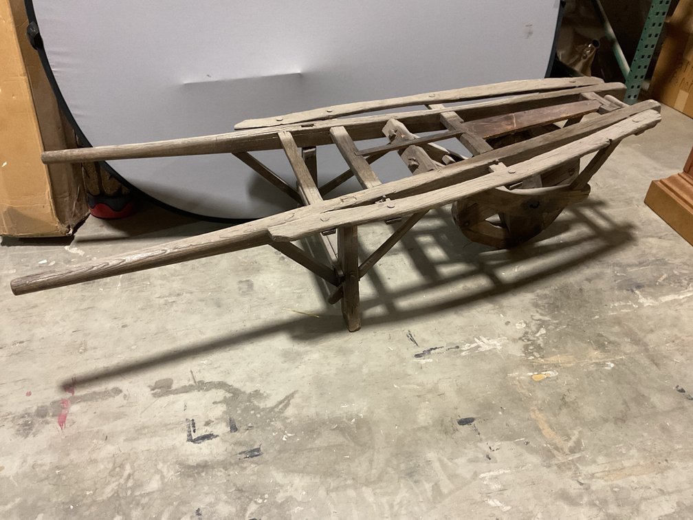Wood Flower Cart Prop
