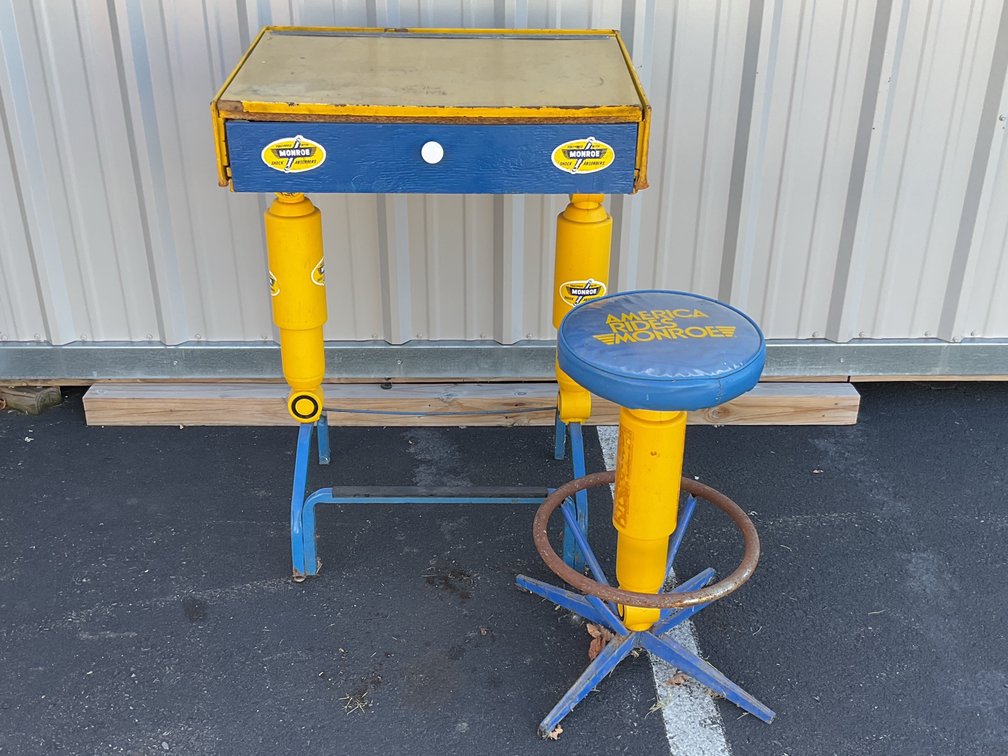 Monroe Shock Absorber Desk and Swivel Stool Set
