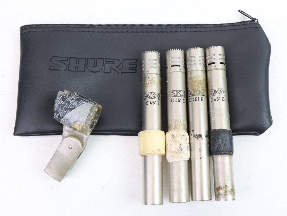Lot of 4 AKG Mics