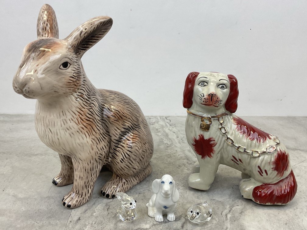 Ceramic, Porcelain, and Crystal Animal Figurines