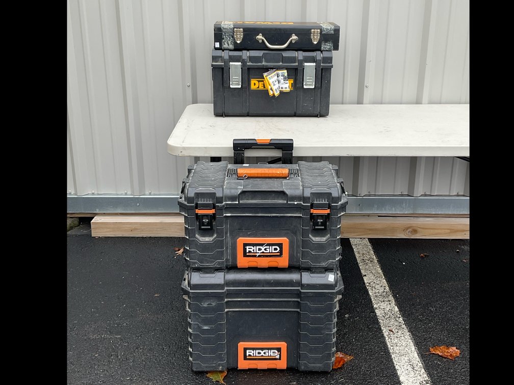 Modular Toolboxes, Pneumatic Nailers, and Fasteners