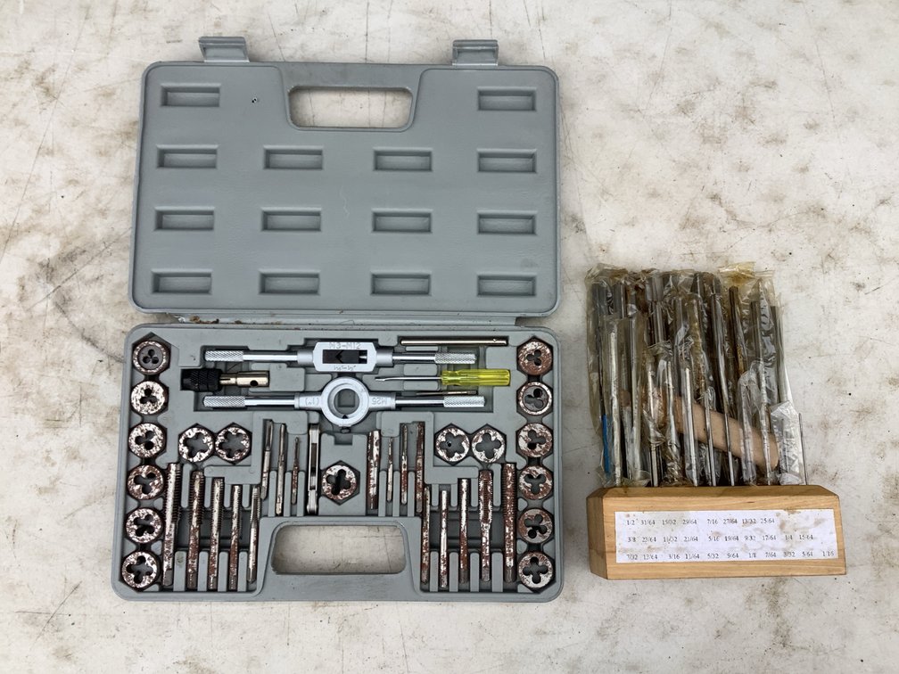 HSS Chucking Reamers and 40-Piece Tap and Die Set