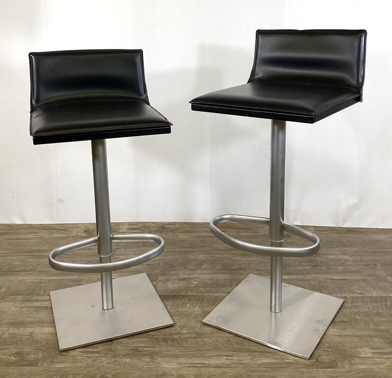 Pair of Adjustable Barstools by Frag