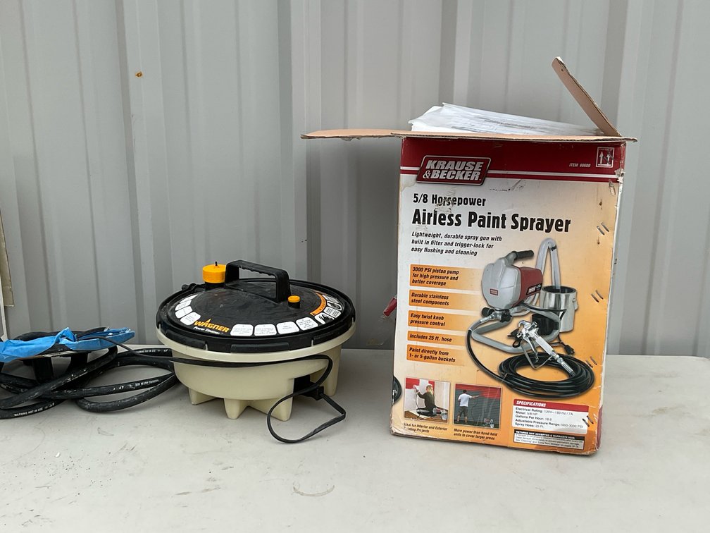 Electric Wallpaper Steamer and Airless Paint Sprayer