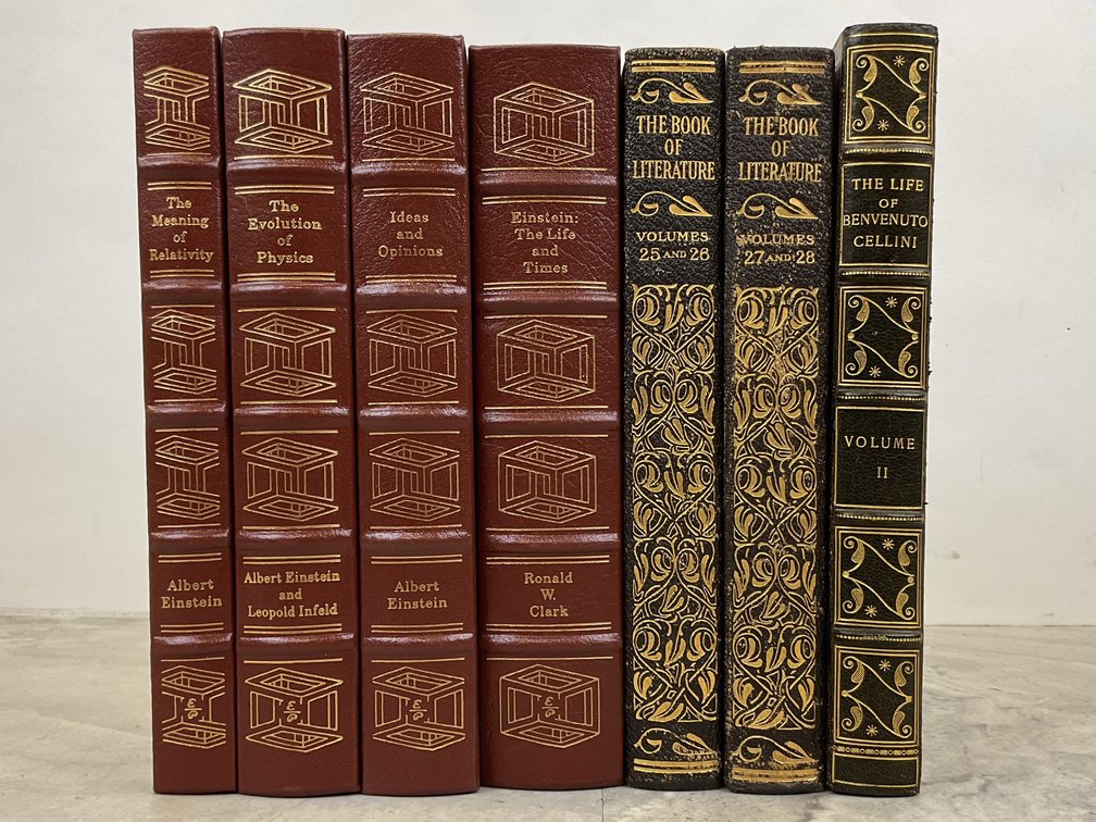Leather-Bound and Hardcover Books on Einstein and Literature
