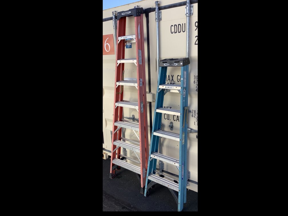 Werner NXT1A08 and FS106 Fiberglass Step Ladders