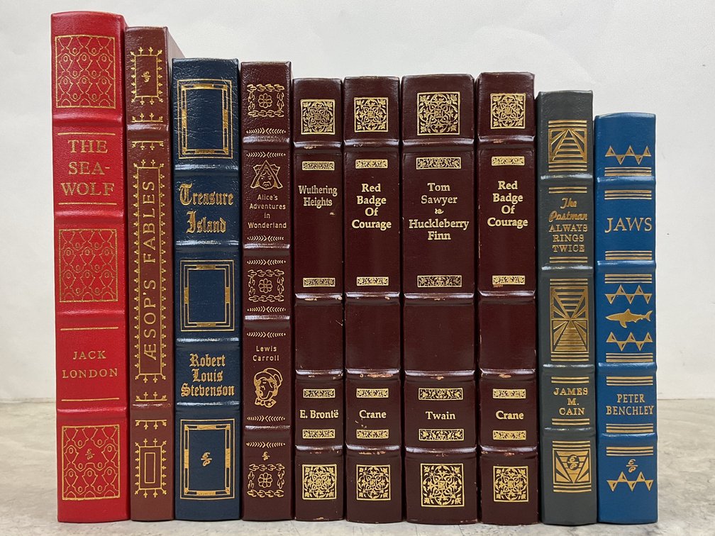 Leather-Bound Classic Literature Hardcover Books