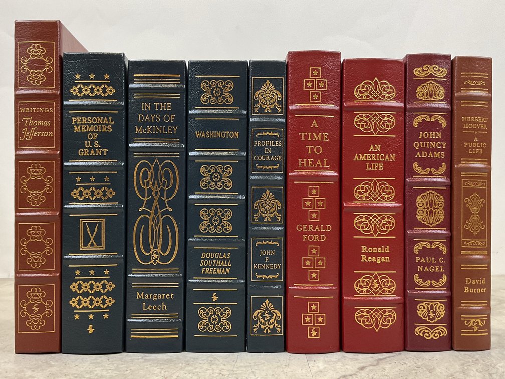 The Easton Press Leather Presidential Biography Books