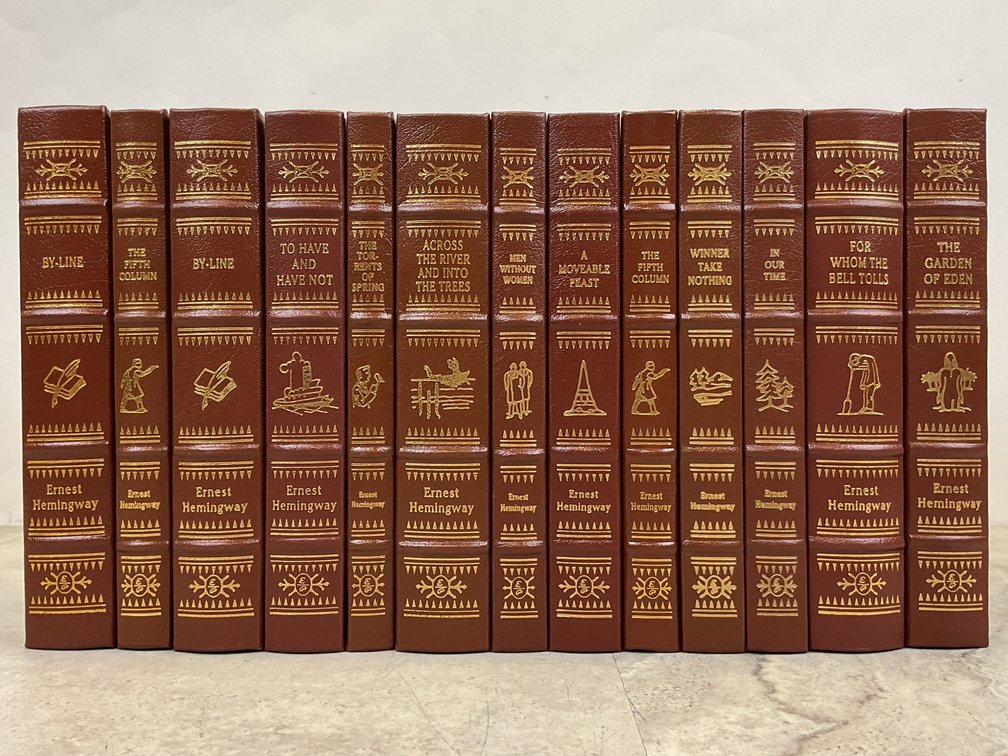 Ernest Hemingway Leatherette Hardcover Books