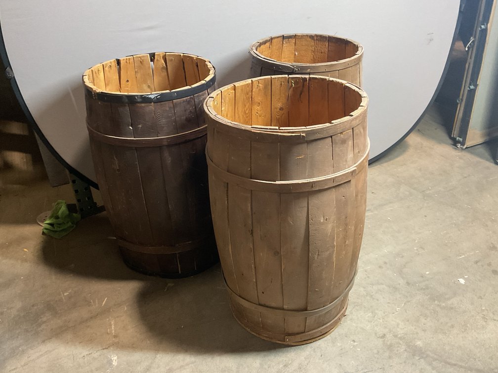 Decorative Wood Barrels
