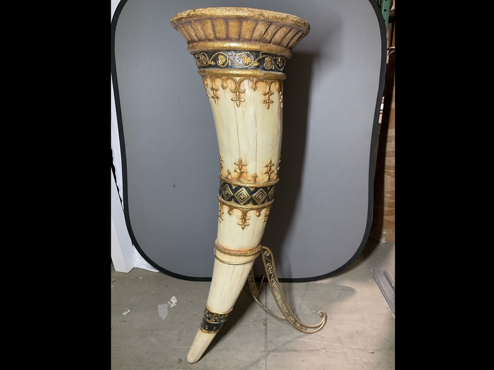 Tusk Style Floor Vase