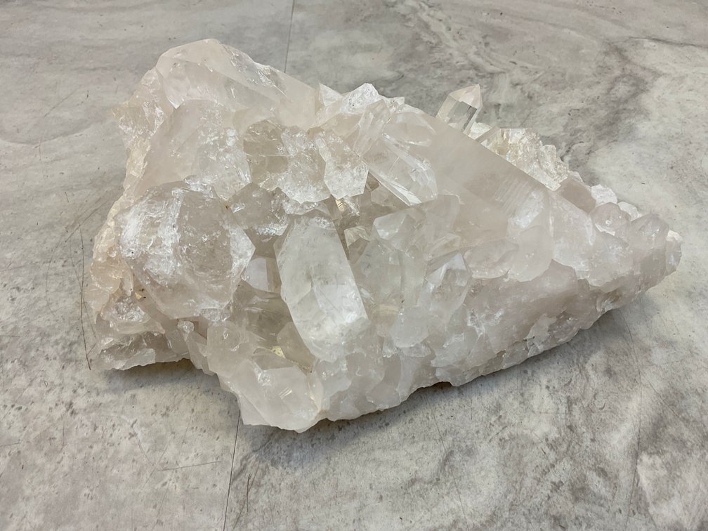 Natural Clear Quartz Crystal Cluster Specimen