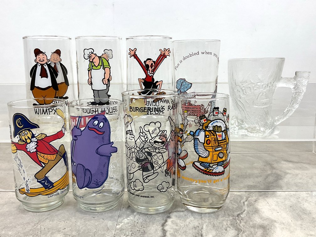 McDonald's & Assorted Character Drinking Glasses