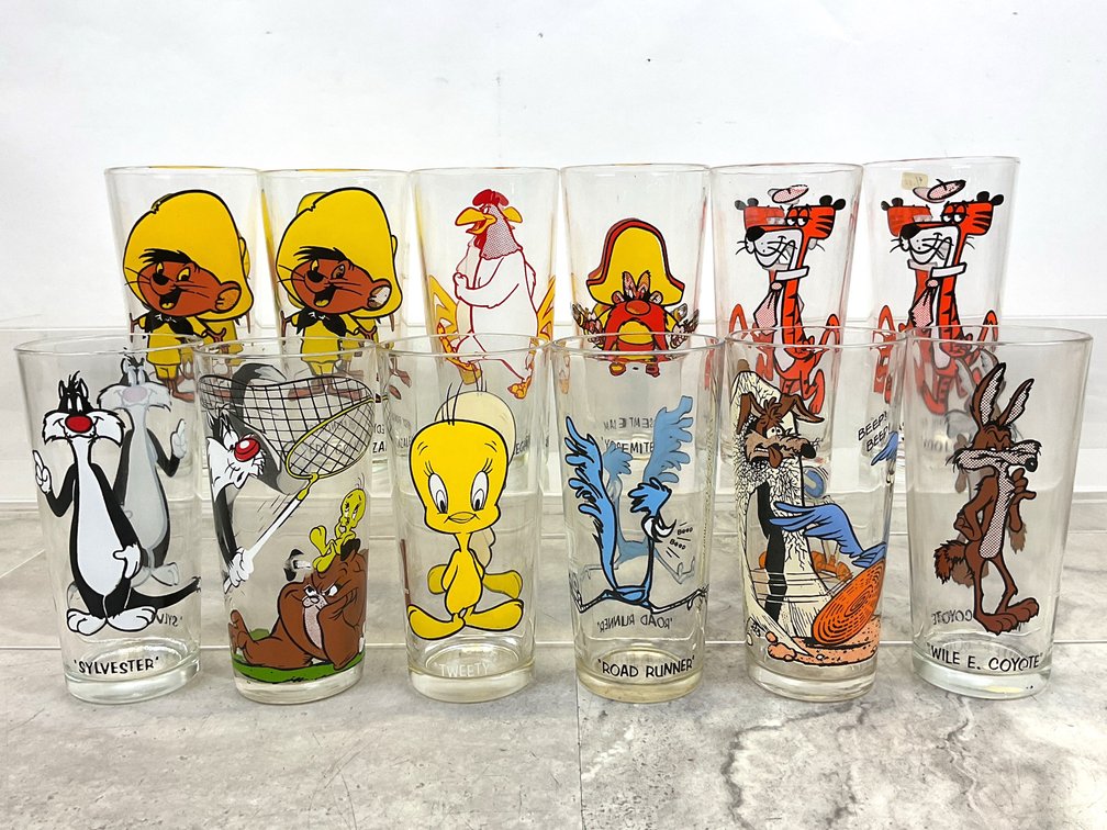 Warner Bros. Looney Tunes Character Drinking Glasses