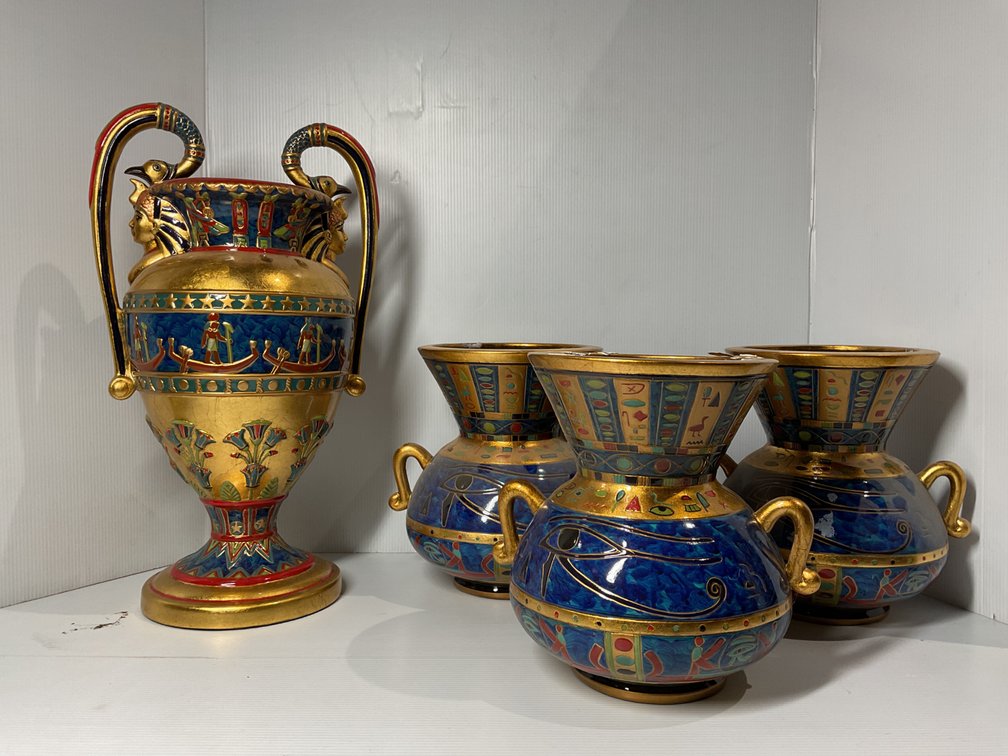 Egyptian Revival Style Vessels