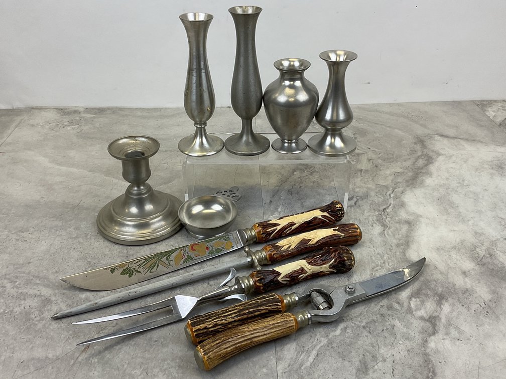Carving Ware and Pewter Assortment