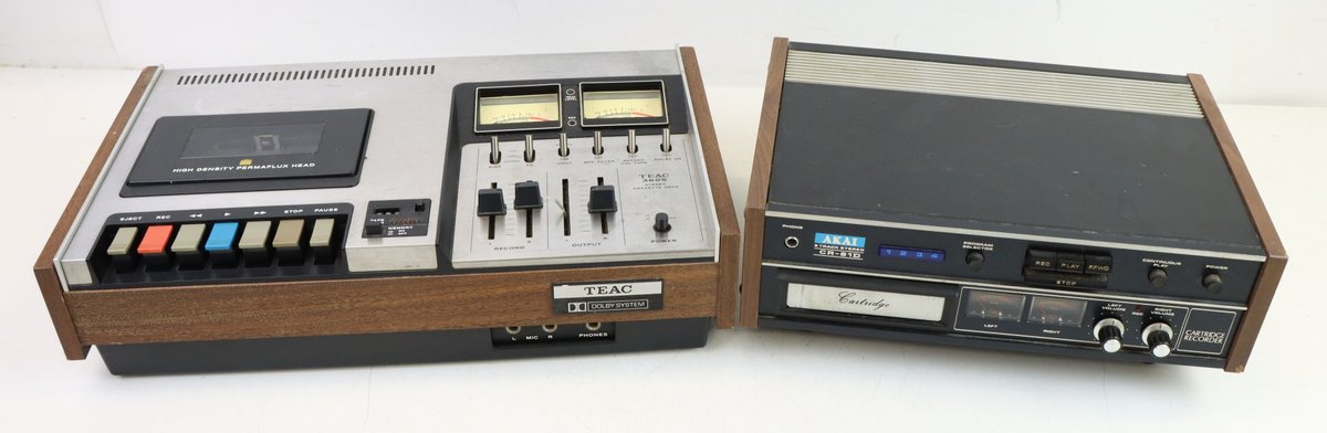 Akai CR-810 and Teac 360S Tape Recorders