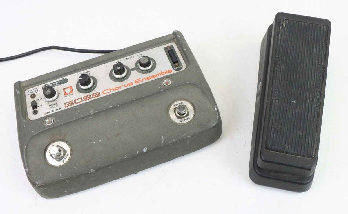 Dunlop GCB95 Cry Baby Wah Pedal and Boss Chorus/Tremolo Pedal